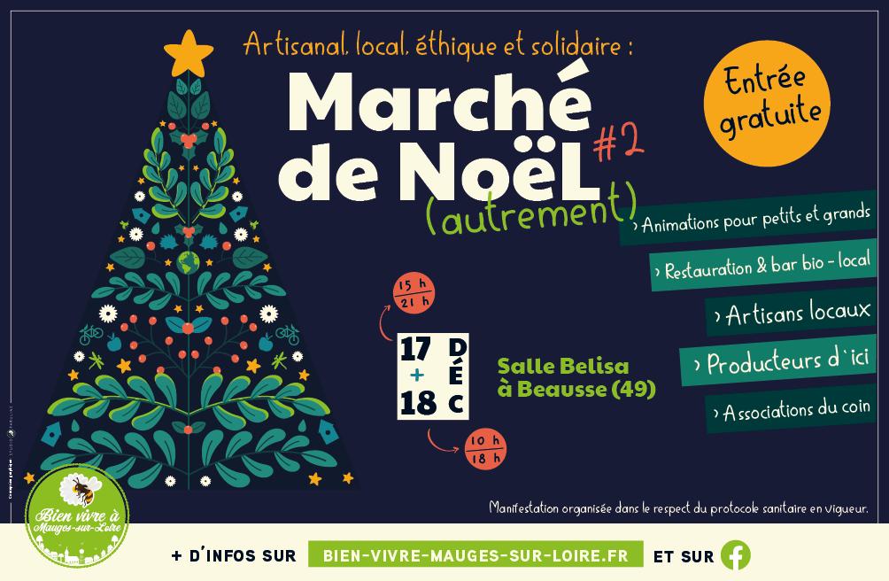 Marché de Noël (autrement). Entrée gratuite. Animations pour petits et grands, Restauration & bar bio-local, Artisans locaux, Producteurs d'ici, Associations du coin.
